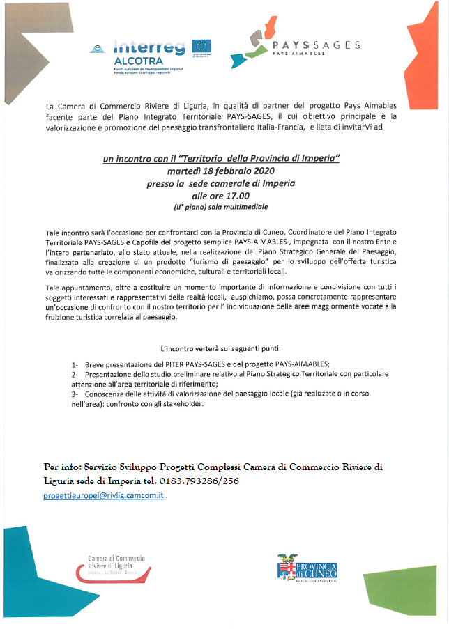 imperia cciaarivlig pays aimables 18 febbraio 2020
